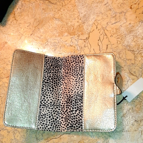SOLE/SOCIETY METALLIC GOLD PASSPORT HOLDER - Picture 3 of 8